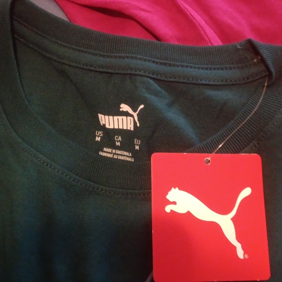 Meet your Posher, Meredith puma pink and green t shirt short sleeve with tags ad - Picture 5 of 6